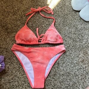 Vibrant Coral Bikini Set